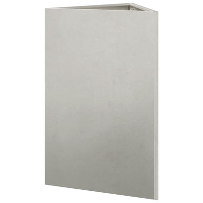 vidaXL Fioriera da Giardino Triangolare 50x43x75 cm in Acciaio Inox VIDAXL