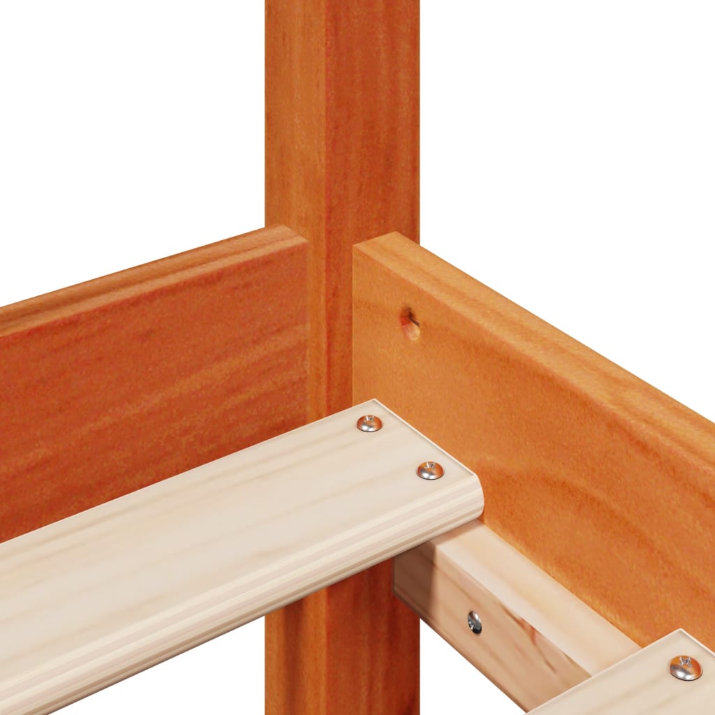 vidaXL Letto senza Materasso Marrone Cera 90x200 cm Legno di Pino VIDAXL