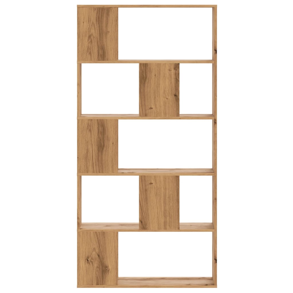 vidaXL Libreria 5 Piani Rovere Artigianale 80,5x23,5x162,5 Multistrato VIDAXL