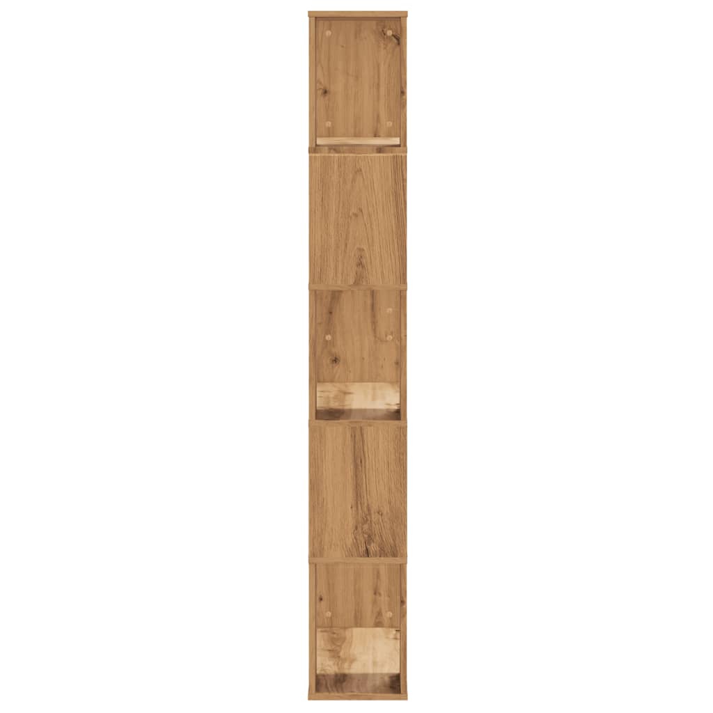 vidaXL Libreria 5 Piani Rovere Artigianale 80,5x23,5x162,5 Multistrato VIDAXL
