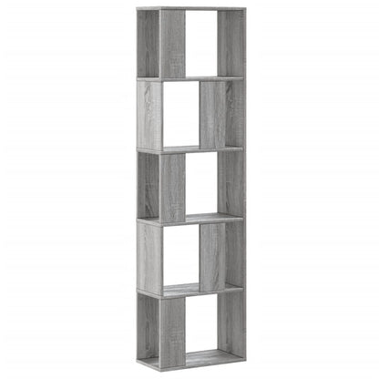 vidaXL Libreria 5Ripiani Grigio Sonoma 45x23,5x162,5 Legno Multistrato VIDAXL