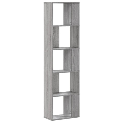 vidaXL Libreria 5Ripiani Grigio Sonoma 45x23,5x162,5 Legno Multistrato VIDAXL
