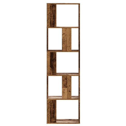 vidaXL Libreria 5 Ripiani Legno Vecchio 45x23,5x162,5cm Multistrato VIDAXL