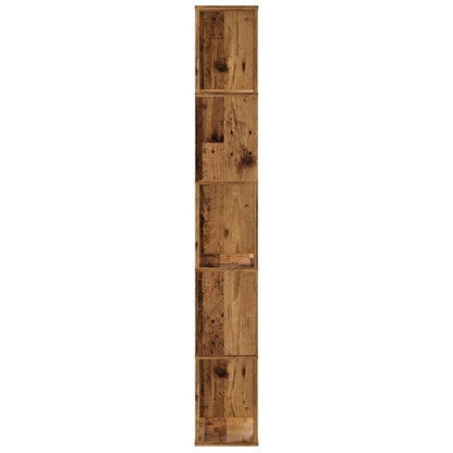vidaXL Libreria 5 Ripiani Legno Vecchio 45x23,5x162,5cm Multistrato VIDAXL