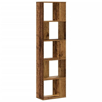 vidaXL Libreria 5 Ripiani Legno Vecchio 45x23,5x162,5cm Multistrato VIDAXL