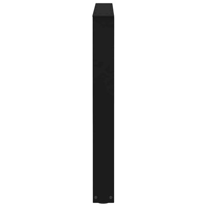 vidaXL Gambe per Tavolo da Pranzo a V 2 pz Nero 80x(72-73,3)cm Acciaio