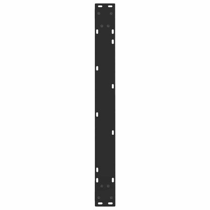 vidaXL Gambe per Tavolo da Pranzo a V 2 pz Nero 80x(72-73,3)cm Acciaio