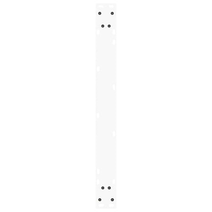 vidaXL Gambe per Tavolo Pranzo a V 3 pz Bianco 90x(72-73,3)cm Acciaio