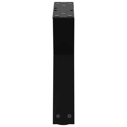 vidaXL Gambe per Tavolino 2 pz Nero 30x(30-31,3) cm in Acciaio
