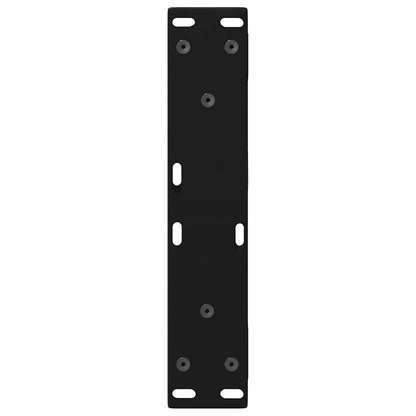 vidaXL Gambe per Tavolino 2 pz Nero 30x(30-31,3) cm in Acciaio