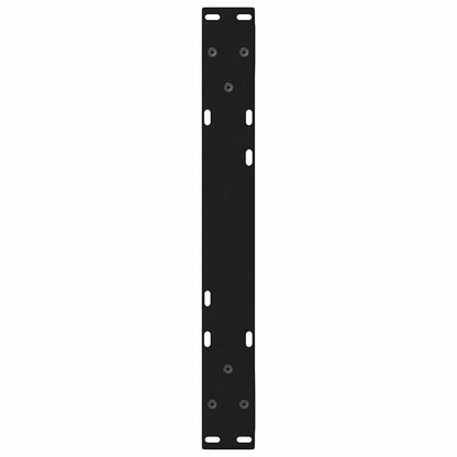 vidaXL Gambe per Tavolino 2 pz Nero 60x(30-31,3) cm in Acciaio