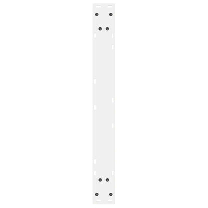 vidaXL Gambe per Tavolo da Pranzo 2 pz Bianco 70x(72-73,3) cm Acciaio