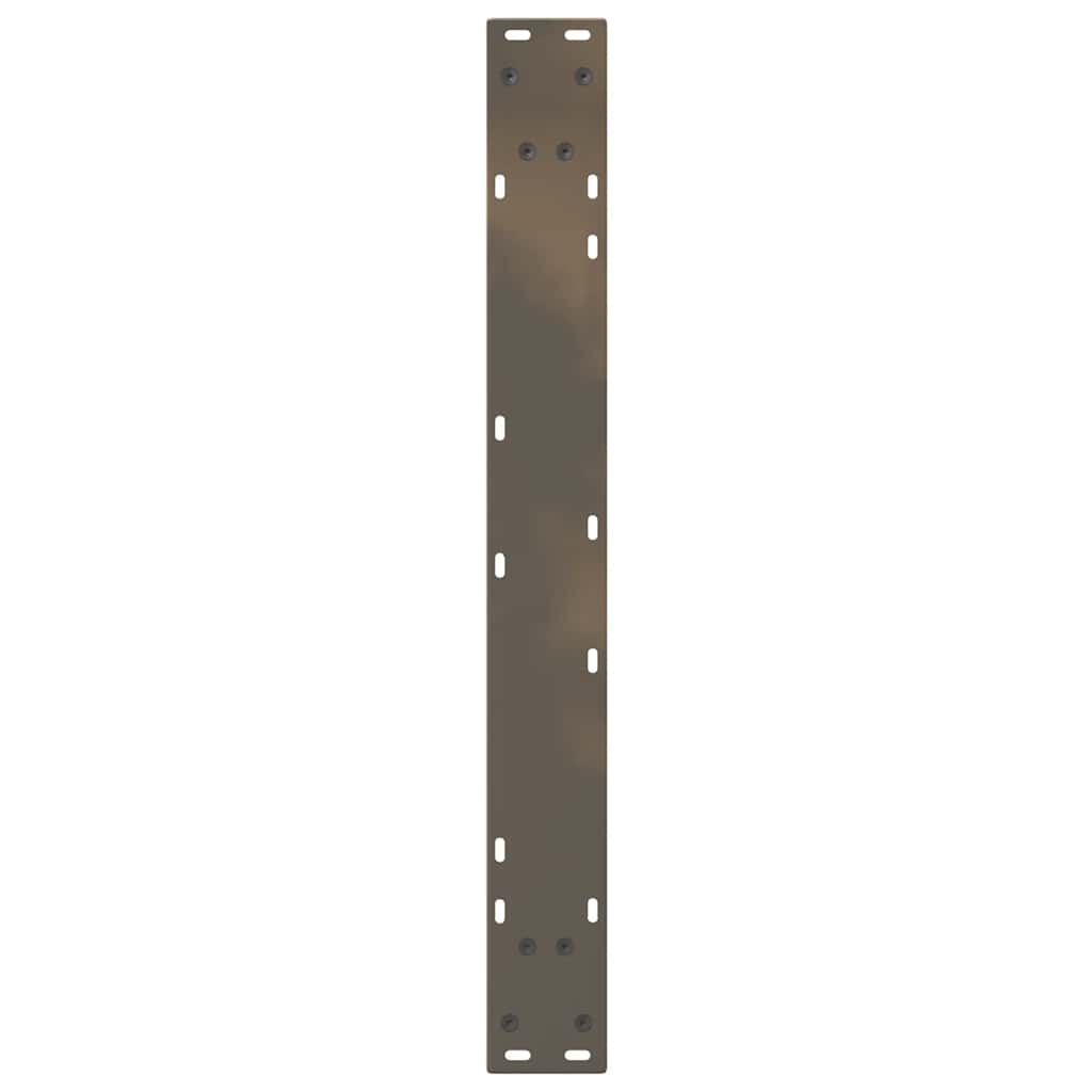 vidaXL Gambe per Tavolo da Pranzo 2pz Naturale 70x(72-73,3)cm Acciaio