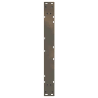 vidaXL Gambe per Tavolo da Pranzo 2pz Naturale 70x(72-73,3)cm Acciaio