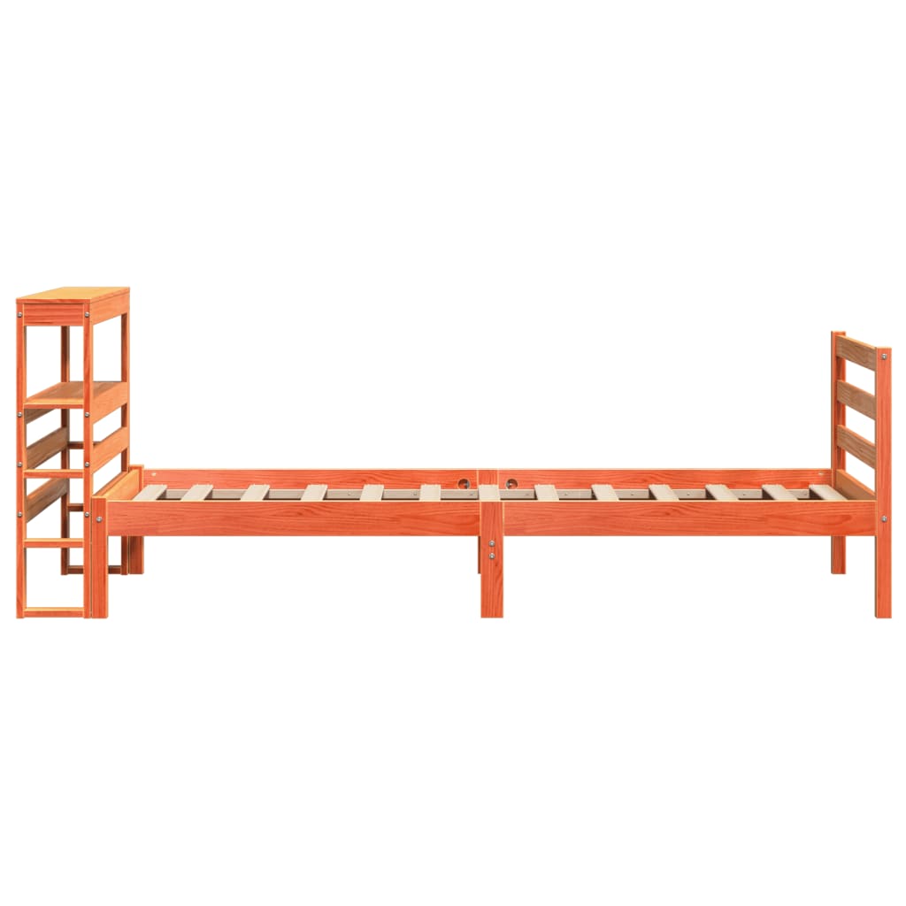 vidaXL Letto senza Materasso Marrone Cera 90x200 cm Legno di Pino VIDAXL