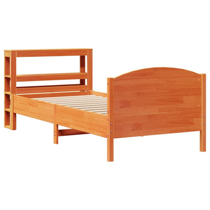 vidaXL Letto senza Materasso Marrone Cera 90x200 cm Legno di Pino