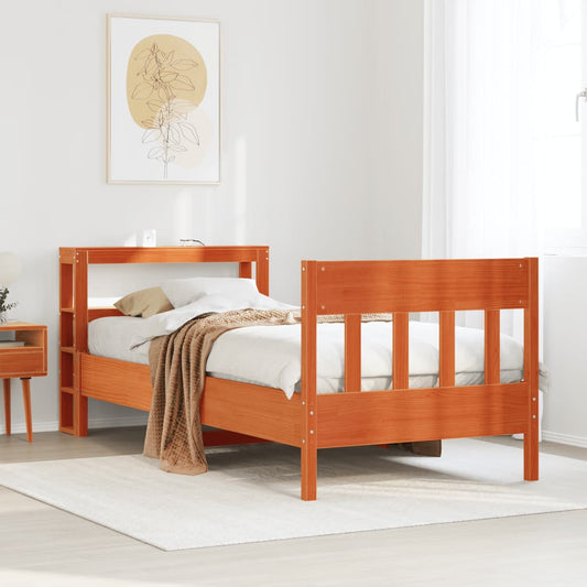 vidaXL Letto senza Materasso Marrone Cera 90x190 cm in Legno di Pino