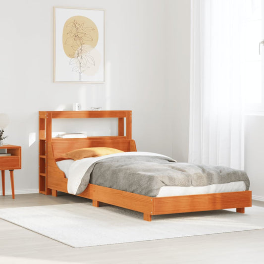 vidaXL Letto senza Materasso Marrone Cera 90x200 cm Legno di Pino