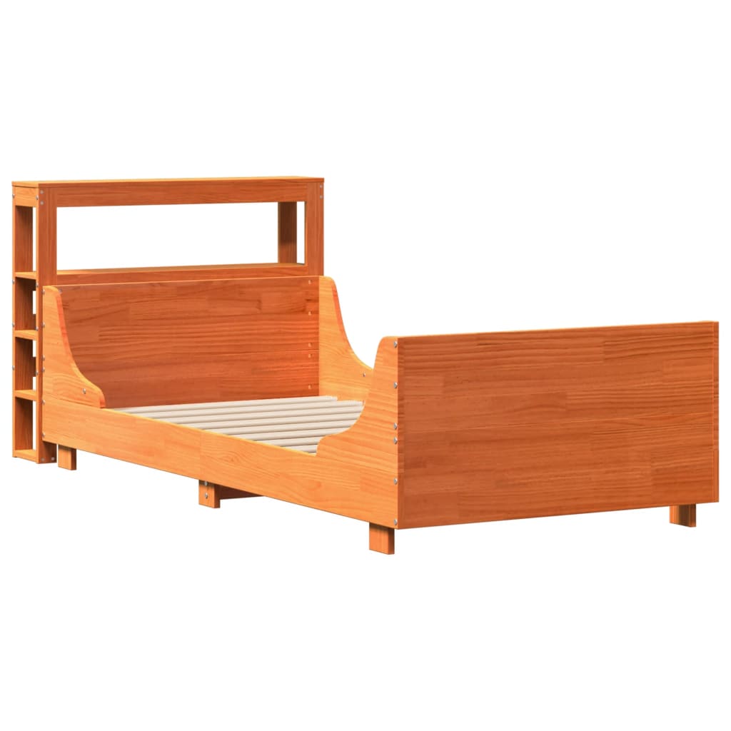 vidaXL Letto senza Materasso Marrone Cera 90x190 cm in Legno di Pino VIDAXL