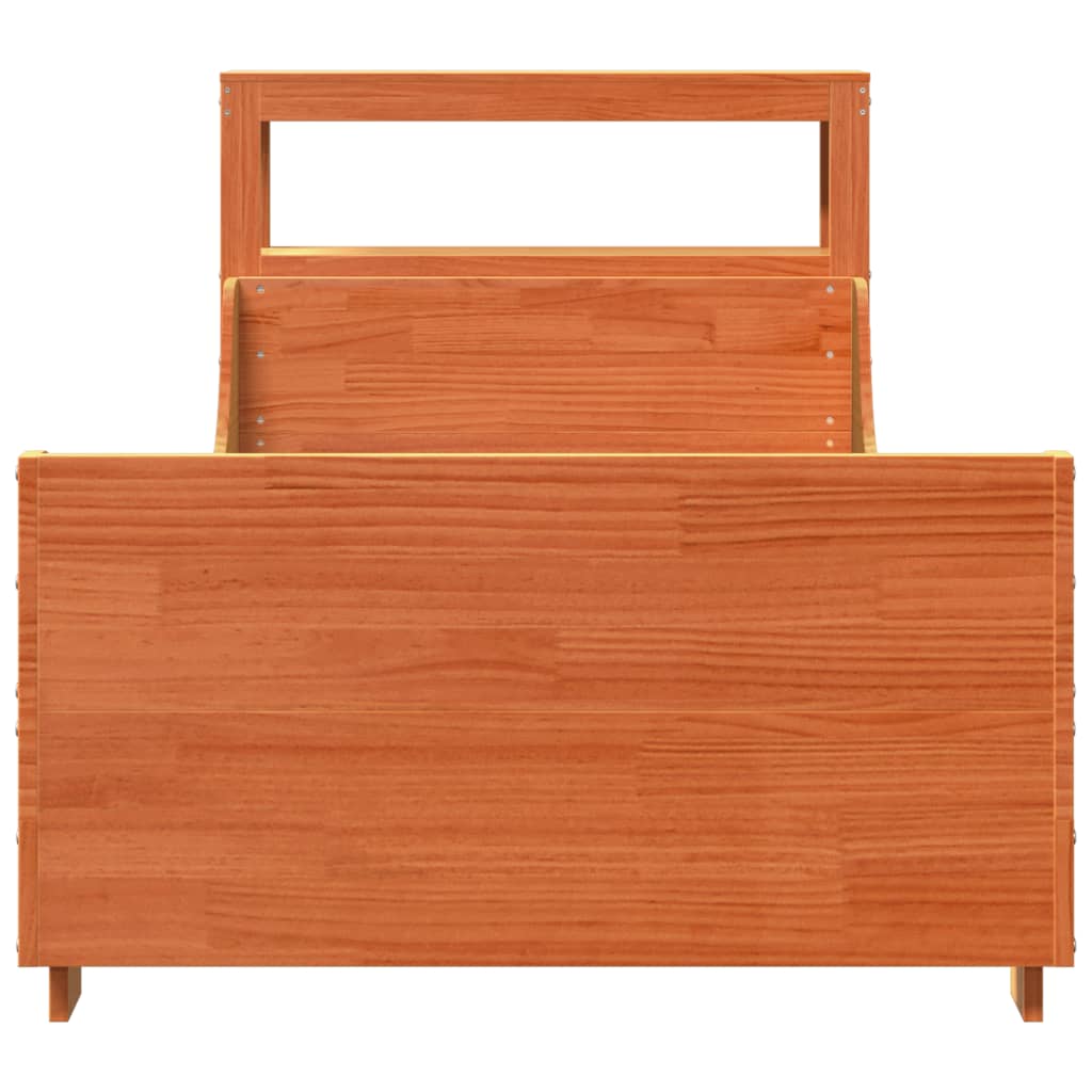 vidaXL Letto senza Materasso Marrone Cera 90x190 cm in Legno di Pino VIDAXL
