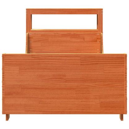 vidaXL Letto senza Materasso Marrone Cera 90x190 cm in Legno di Pino VIDAXL