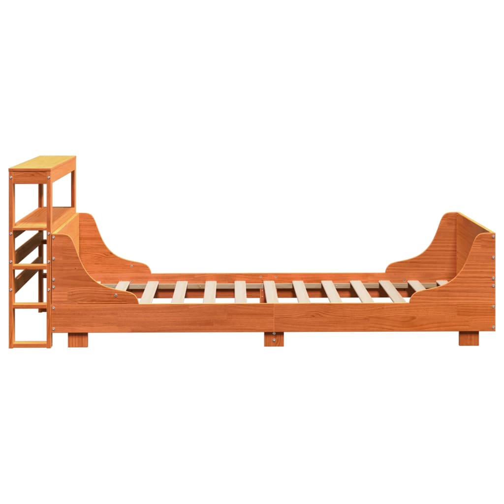 vidaXL Letto senza Materasso Marrone Cera 90x190 cm in Legno di Pino VIDAXL
