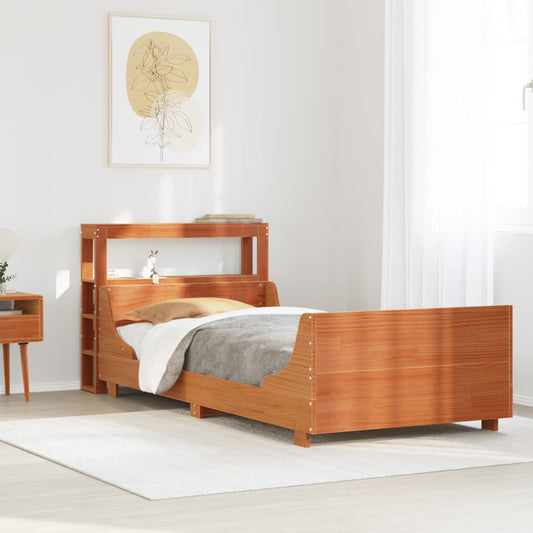 vidaXL Letto senza Materasso Marrone Cera 90x190 cm in Legno di Pino VIDAXL