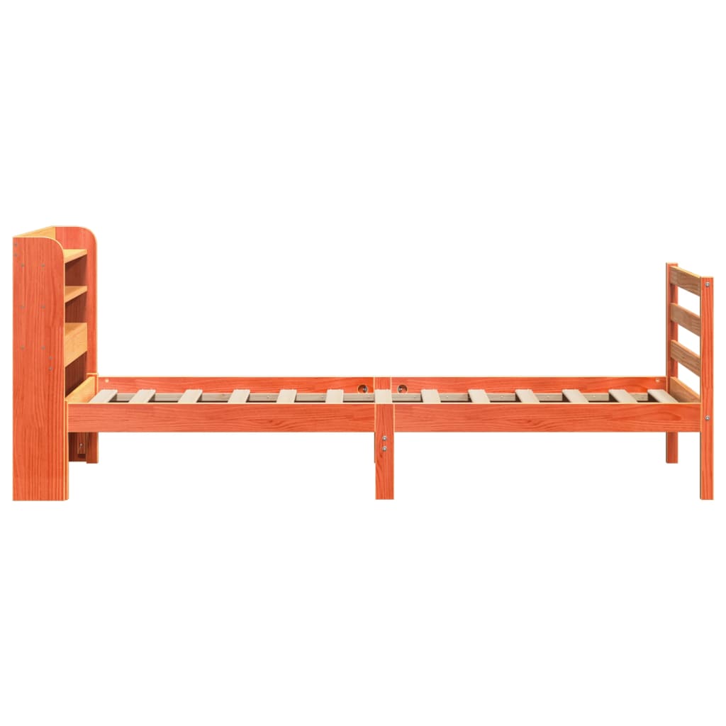 vidaXL Letto senza Materasso Marrone Cera 90x200 cm Legno di Pino VIDAXL