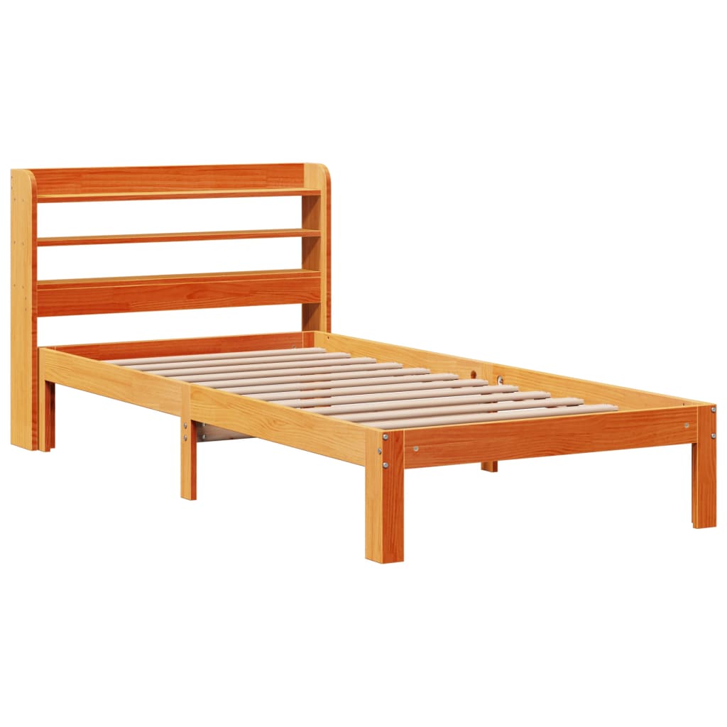 vidaXL Letto senza Materasso Marrone Cera 90x190 cm in Legno di Pino VIDAXL