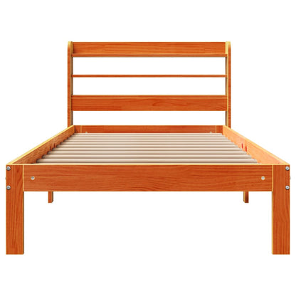 vidaXL Letto senza Materasso Marrone Cera 90x190 cm in Legno di Pino VIDAXL