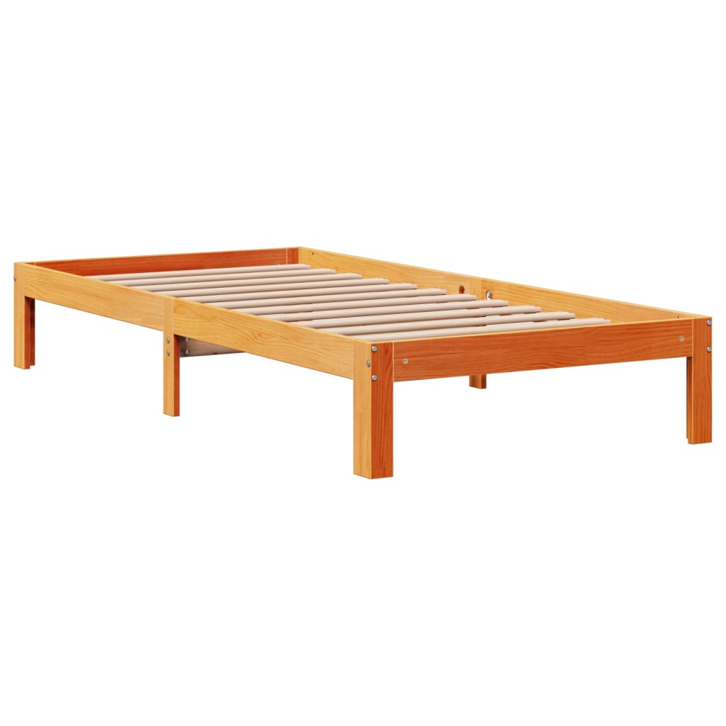 vidaXL Letto senza Materasso Marrone Cera 90x190 cm in Legno di Pino VIDAXL