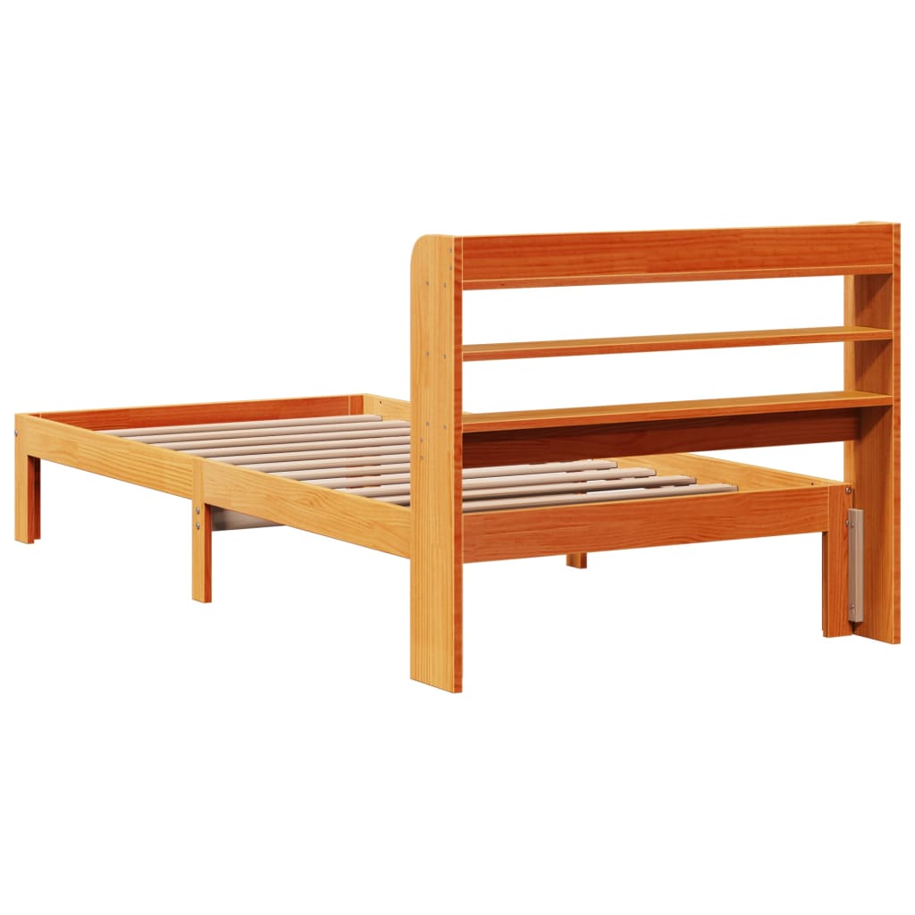 vidaXL Letto senza Materasso Marrone Cera 90x190 cm in Legno di Pino VIDAXL