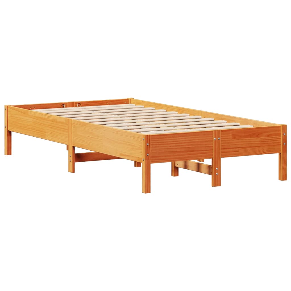 vidaXL Letto senza Materasso Marrone Cera 90x200 cm Legno di Pino