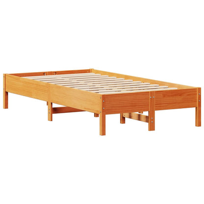 vidaXL Letto senza Materasso Marrone Cera 90x200 cm Legno di Pino