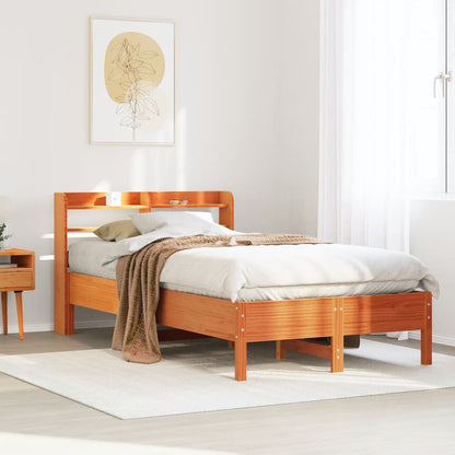 vidaXL Letto senza Materasso Marrone Cera 90x190 cm in Legno di Pino VIDAXL