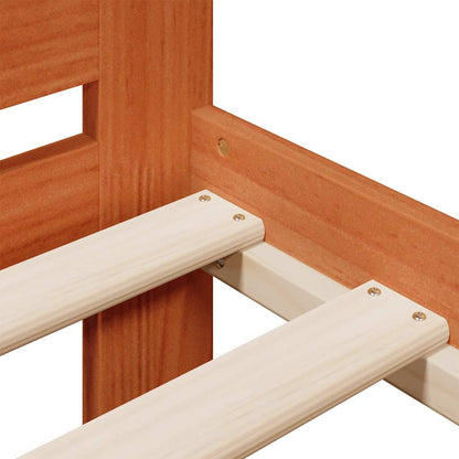 vidaXL Letto senza Materasso Marrone Cera 90x200 cm Legno di Pino