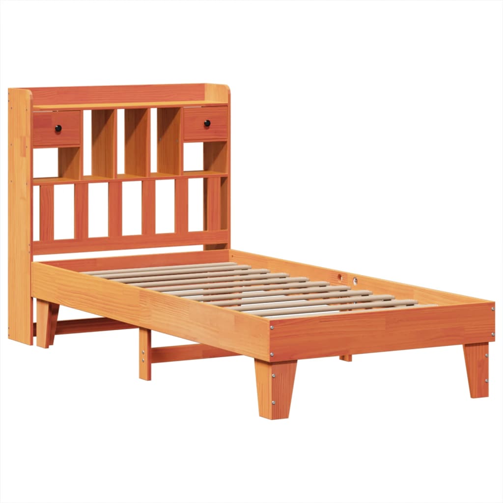 vidaXL Letto senza Materasso Marrone Cera 90x190 cm in Legno di Pino VIDAXL