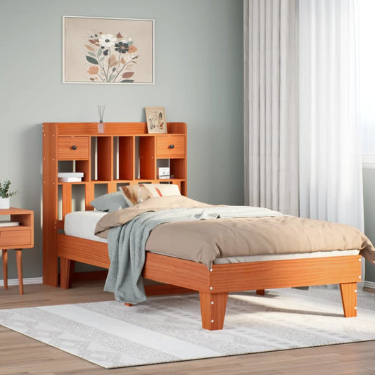 vidaXL Letto senza Materasso Marrone Cera 90x190 cm in Legno di Pino VIDAXL