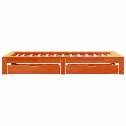 vidaXL Letto senza Materasso Marrone Cera 90x190 cm in Legno di Pino VIDAXL