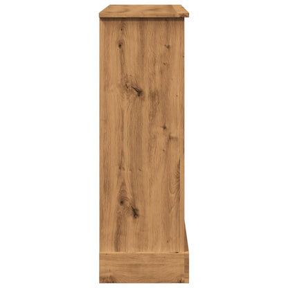 vidaXL Cornice per Camino Rovere Artigianale 90x30x90 cm Truciolato