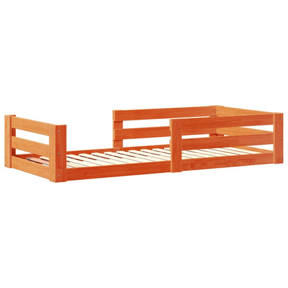 vidaXL Letto senza Materasso Marrone Cera 80x200 cm Legno di Pino