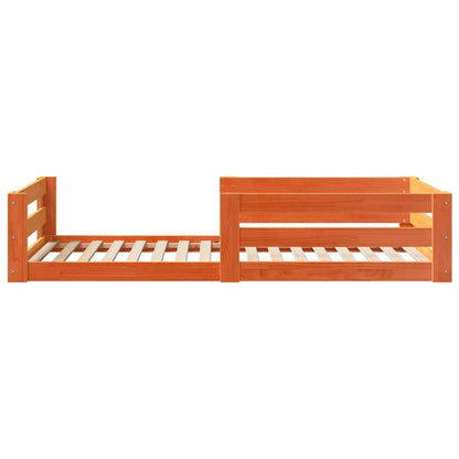 vidaXL Letto senza Materasso Marrone Cera 80x200 cm Legno di Pino