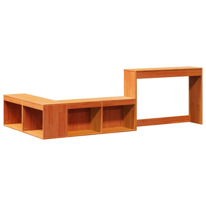 vidaXL Letto senza Materasso Marrone Cera 90x200 cm Legno di Pino