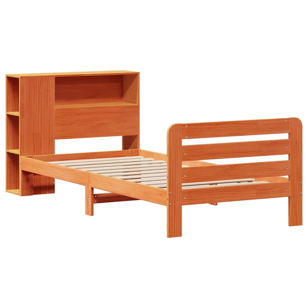 vidaXL Letto senza Materasso Marrone Cera 90x200 cm Legno di Pino VIDAXL