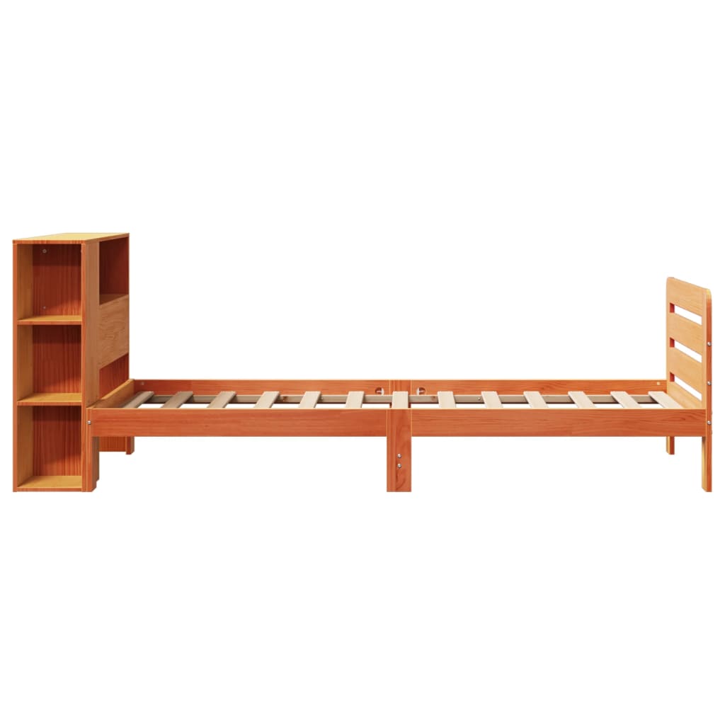 vidaXL Letto senza Materasso Marrone Cera 90x200 cm Legno di Pino VIDAXL