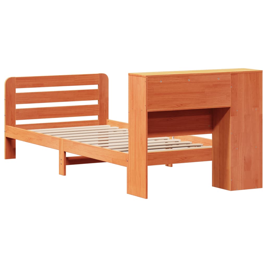 vidaXL Letto senza Materasso Marrone Cera 90x200 cm Legno di Pino VIDAXL