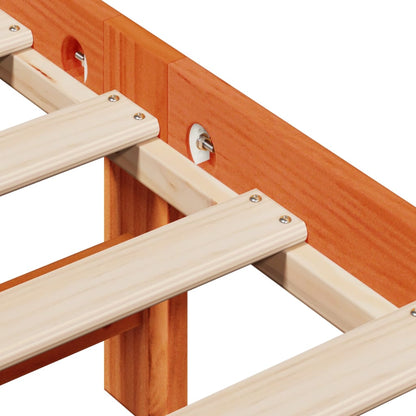 vidaXL Letto senza Materasso Marrone Cera 90x200 cm Legno di Pino VIDAXL