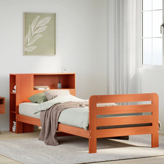 vidaXL Letto senza Materasso Marrone Cera 90x200 cm Legno di Pino VIDAXL
