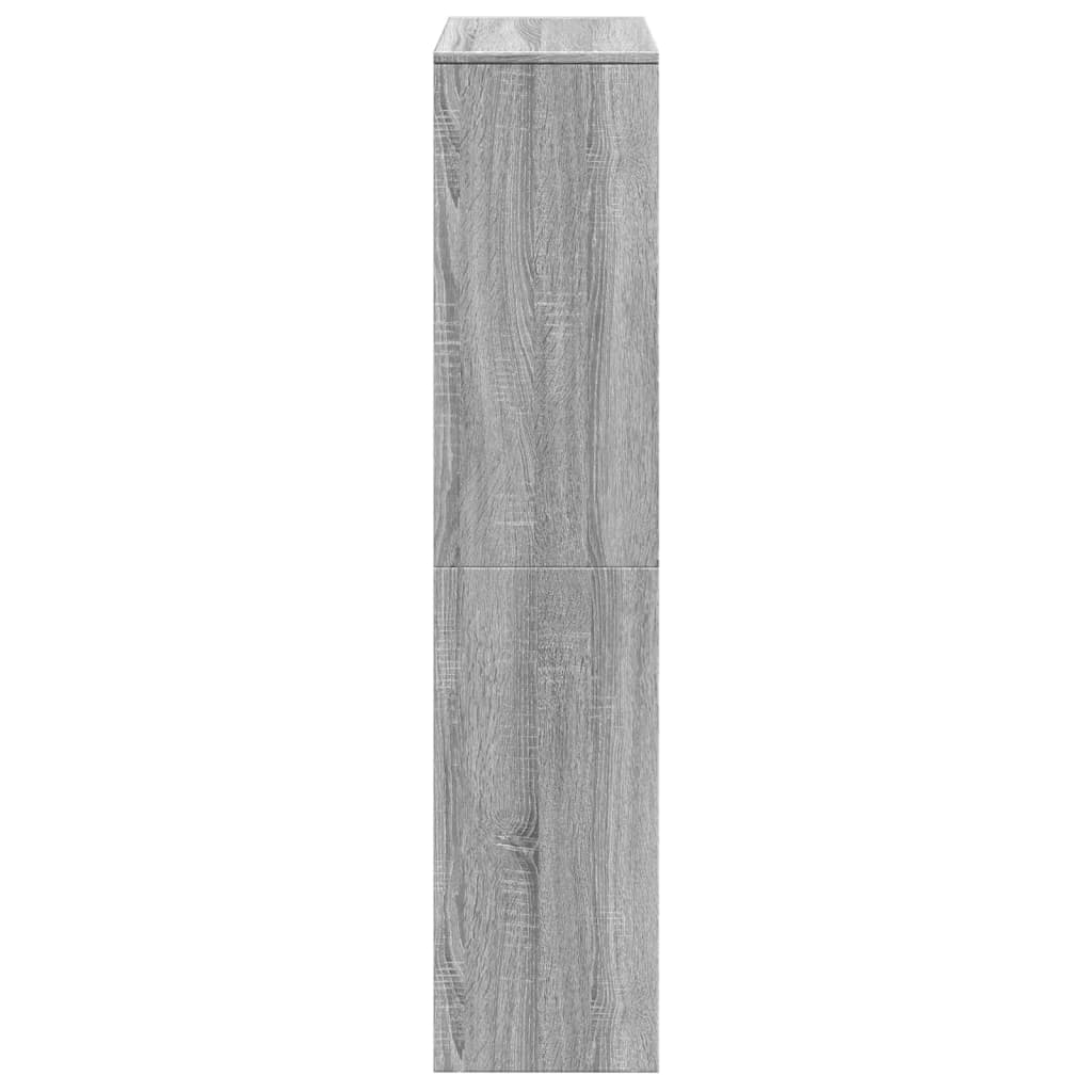 vidaXL Libreria 4 Ripiani Grigio Sonoma 131,5x29x131,5 cm Truciolato VIDAXL