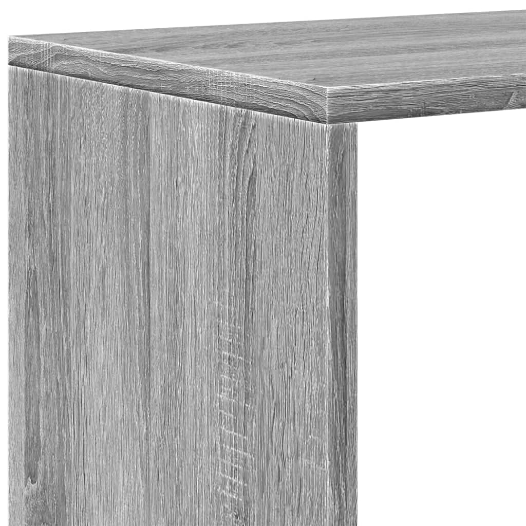 vidaXL Libreria 4 Ripiani Grigio Sonoma 131,5x29x131,5 cm Truciolato VIDAXL